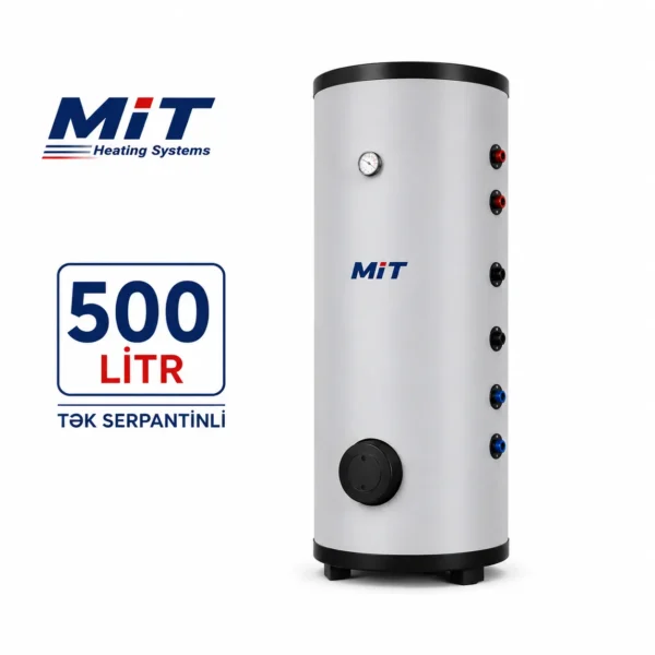 MIT 500 L boyler – tək serpantinli boyler